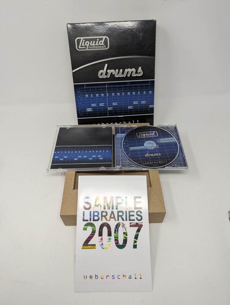 Ueberschall Drums Liquid Instruments Volume 8 Sample Lines Beats Library CD