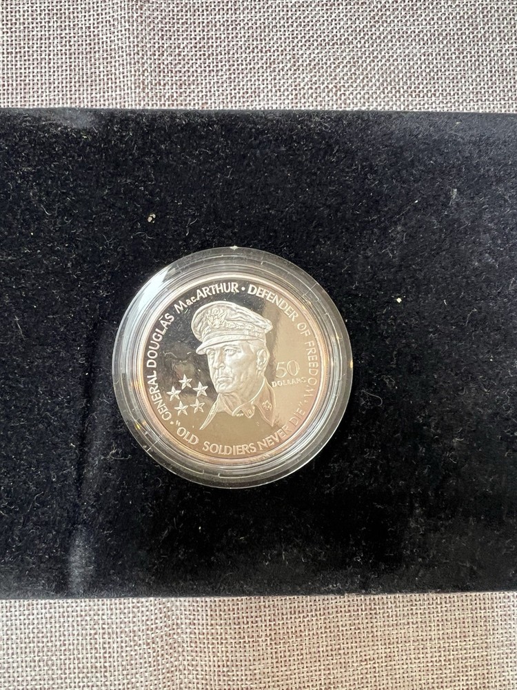 Commemorative 50 Dollar Coin Set Eisenhower Patton MacArthur Uncirculated