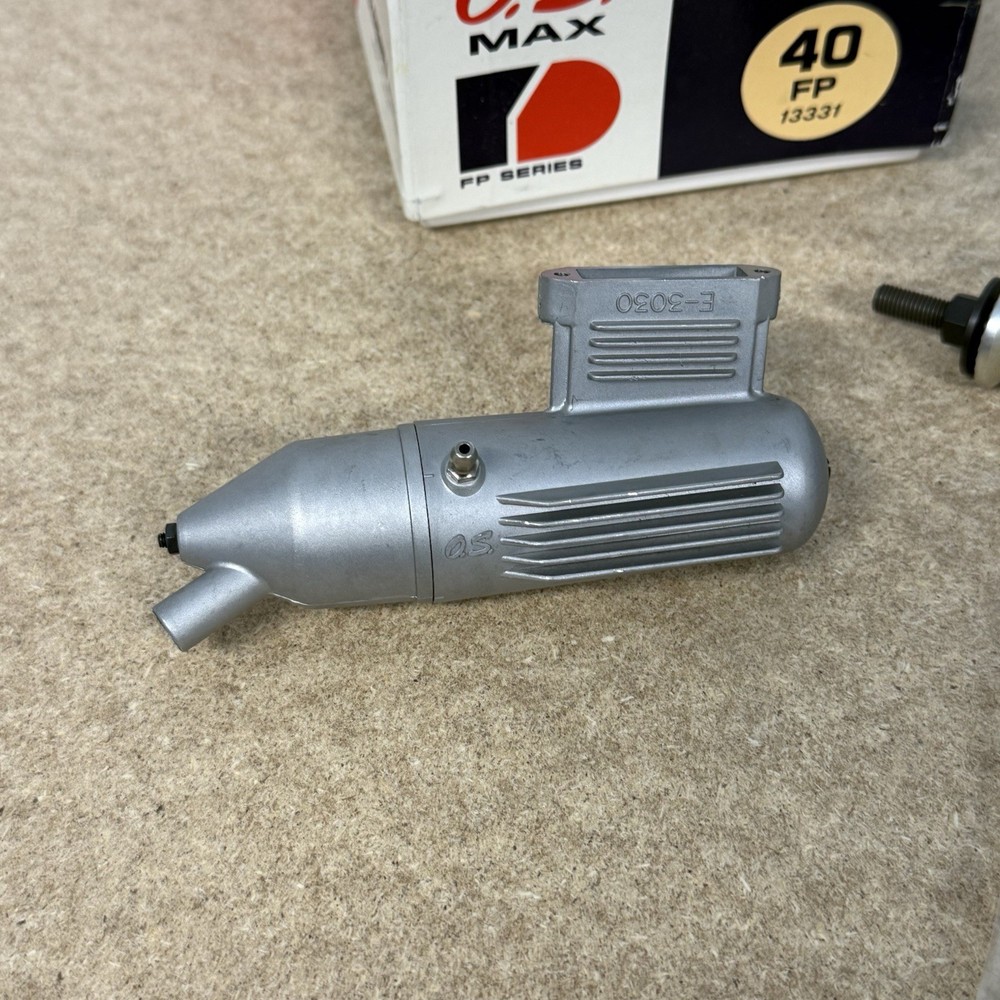 OS MAX 40 FP RC Model Airplane Engine with Muffler N.O.S.