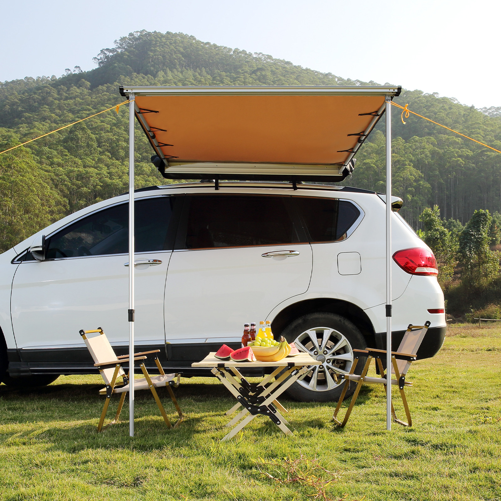 VEVOR Vehicle Awning 6.6' x 8.2' Shade Coverage Car Side Awning PU3000 mm UV50+