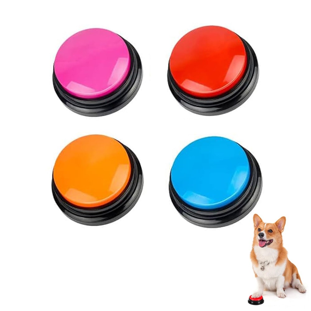 Voice Recording Button, Dog Buttons for Communication Pet Training Buzzer, 30...