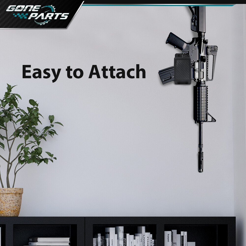 New Wall Mount Rack Floating Display Hanger Safe Storage Black USA
