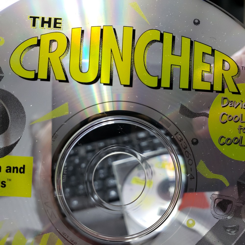 The Cruncher 5 Windows Macintosh 1994 Davidson CD-ROM SUPER RARE disc only