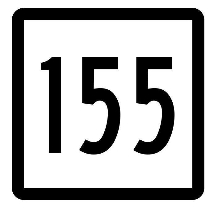 Connecticut State Highway 155 Sticker Decal