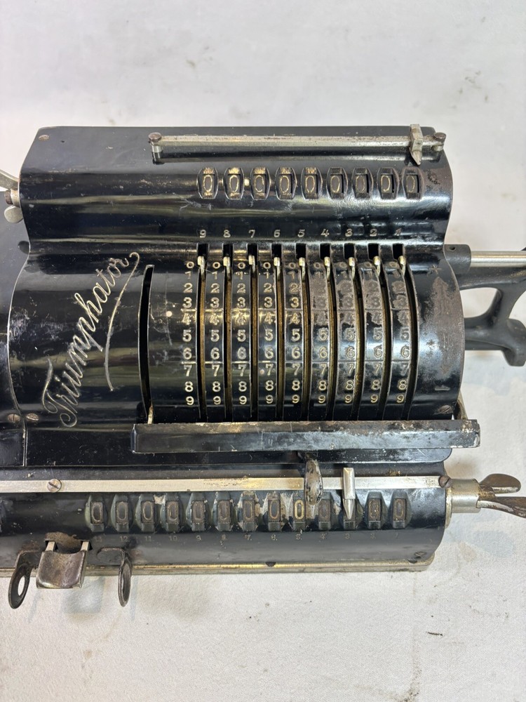 Triumphator Patent Vintage Calculator Machine