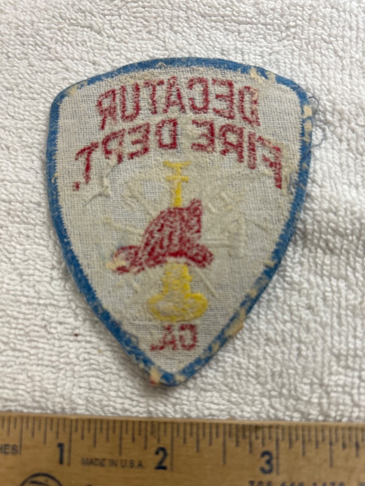 Vintage Decatur Georgia Fire Department Patch