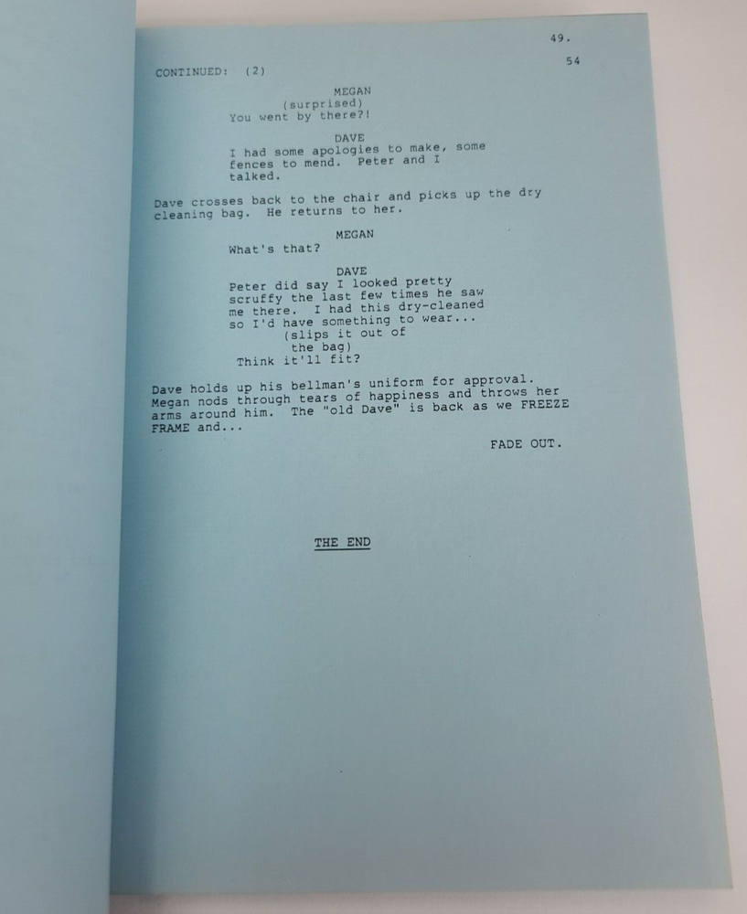 HOTEL / J.P. Brown 1986 TV Script, Morgan Stevens "Controlling Interests"