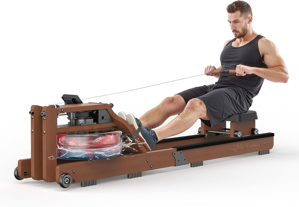 Water Rowing Machine for Home Use- Rower Machine 400LBS Weight Capacity with Ded