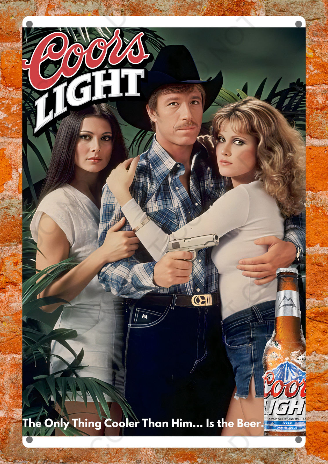 Coors Banquet Rodeo Pamela Anderson Metal Sign Cowgirl Bar Man Cave Decor Read D