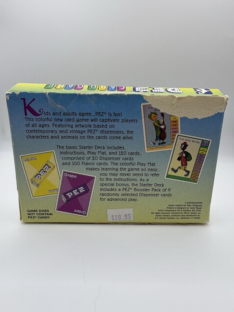 2000 PEZ Card Game Starter Deck Premier Edition