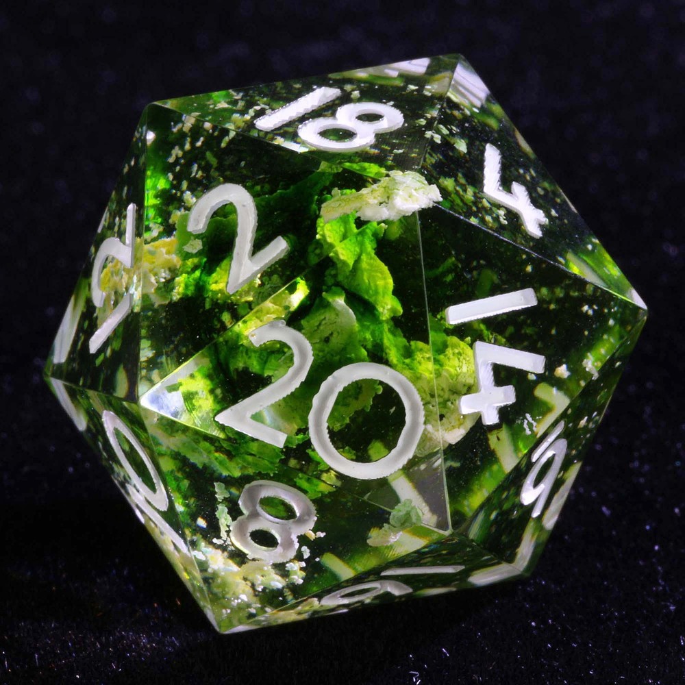 9 Polyhedral Dice DD Set Verdant Whisper for Dungeons Dragons RPG
