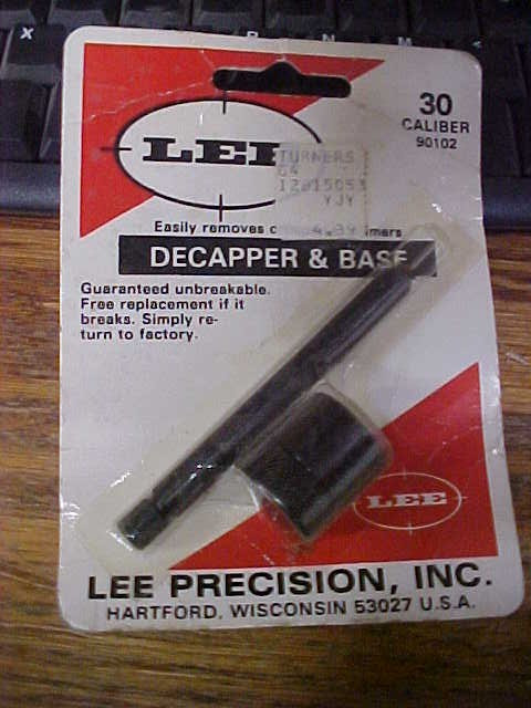 Lee Precision Decapper & Base in 30 Caliber