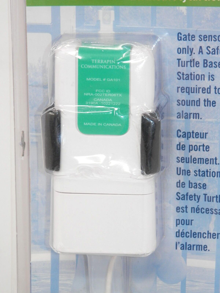 Safety Turtle Wireless Gate Alarm • Backyard Pool Security Green New