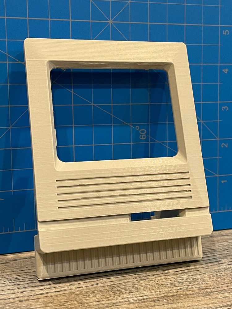 MACINTOSH MINI CUTE 3, 3D PRINTED PARTS FOR 40% SCALE MAC FOR RASPBERRY PI