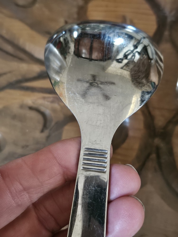 2 Piece 10" Serving Set Oneida Stainless Glossy Flatware Serving Spoon & Fork