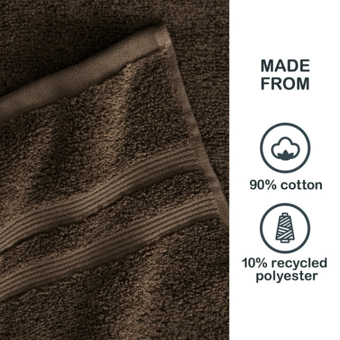 Mainstays Performance Solid Bath Towel, 30" x 54", Brown Basket
