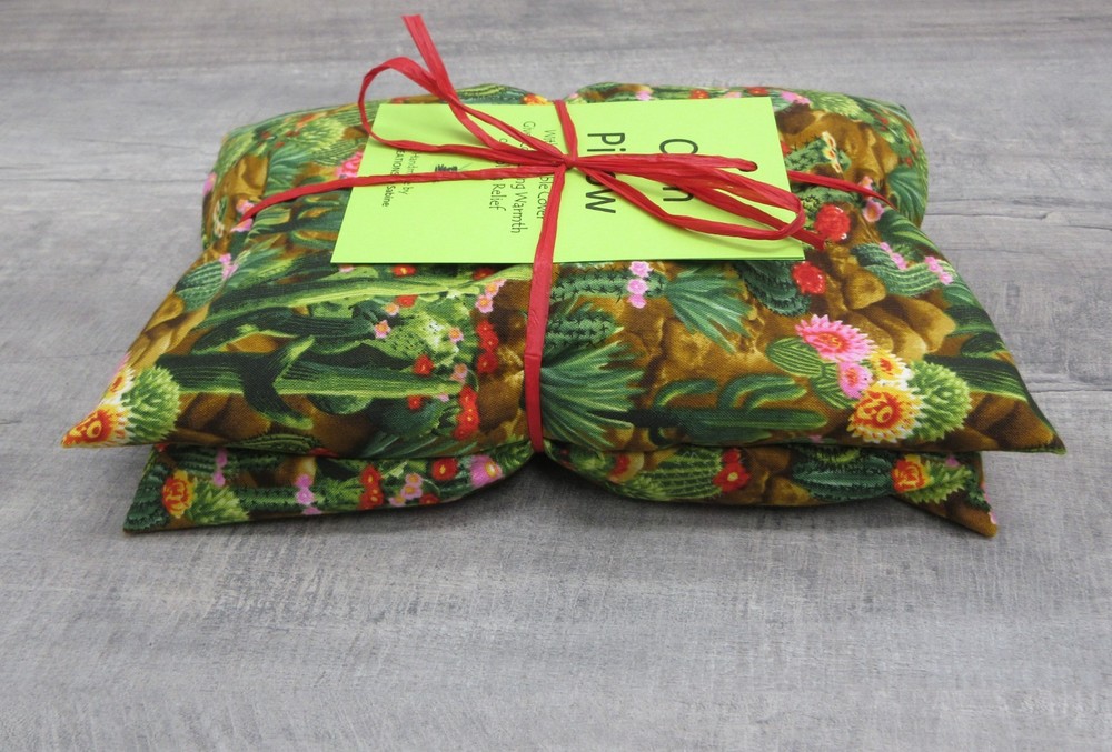 Corn Pillow Washable Cover Heating Pack Freezer Cooling Relief Cactus Desert