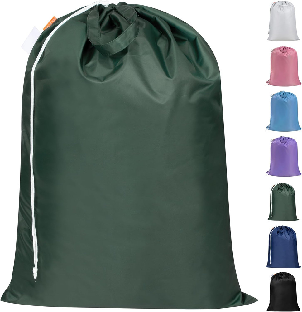 Polecasa Extra Heavy Duty Large Laundry Bag with Sturdy Handles and Drawstring C
