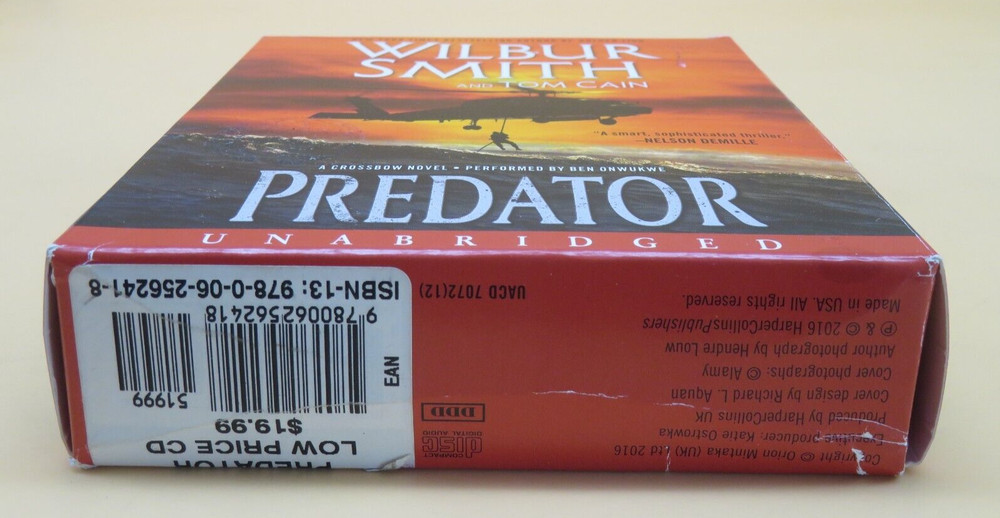 Wilbur Smith Tom Cain Predator Unabridged Audiobook CD 2016