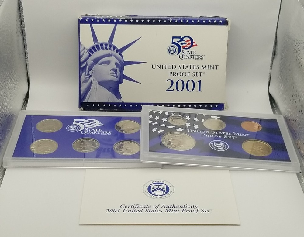 2001 United States Mint Proof Set OGP/COA #3572