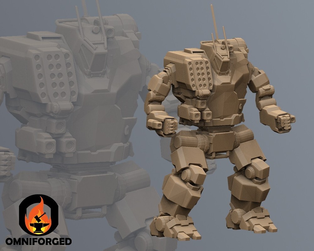 Hunchback HBK-4J Mini MWO Mech Miniature Compatible with Battletech