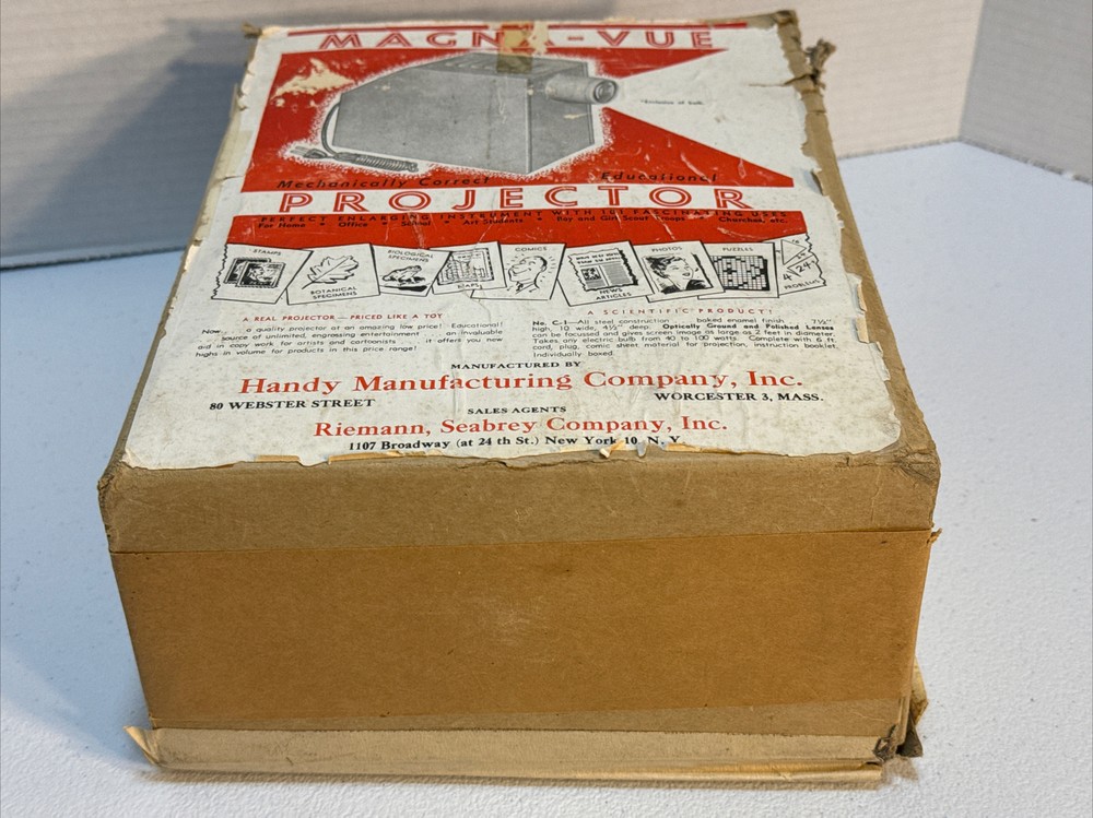 Vintage MAGNA-VUE PROJECTOR W/ Original Box; Light Works