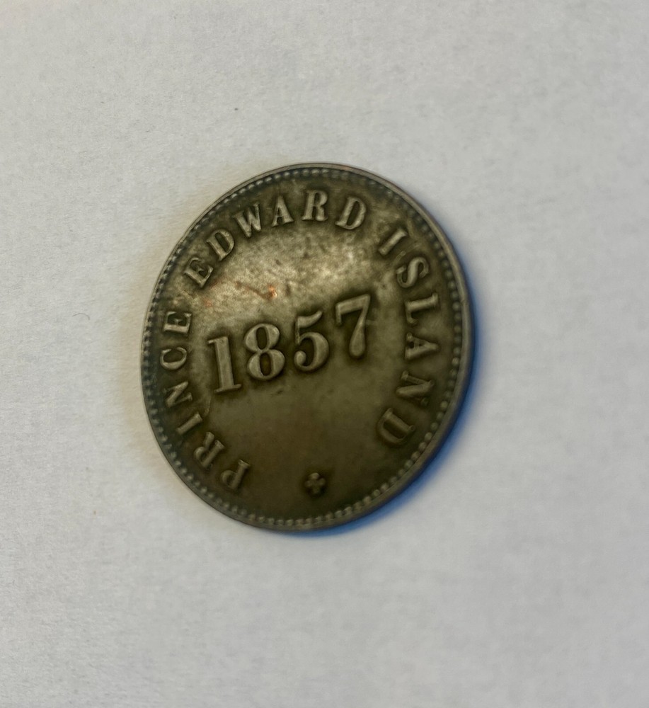Canada Prince Edward Island 1857 Halfpenny Sized Copper Token