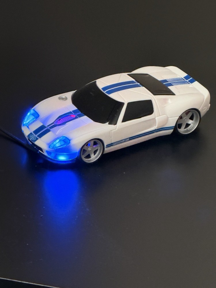 Ford GT Road Mice Light-Up Optical Mouse  – Tested – Working Lights – Clean