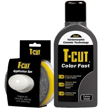 T-Cut Scratch Remover Color Fast Paint Restorer - Grey - 500ml + Applicator