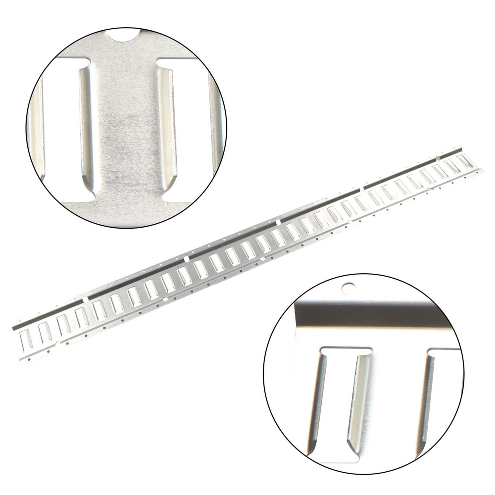 16-Piece Level 5-Foot E-Track Rails E-Track Fastening Kit - 4 Galvanized