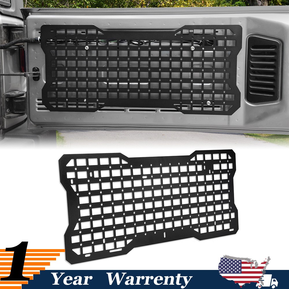 Tailgate Tactical Molle Panel Storage Organizer for Jeep Wrangler JK JKU JL JLU