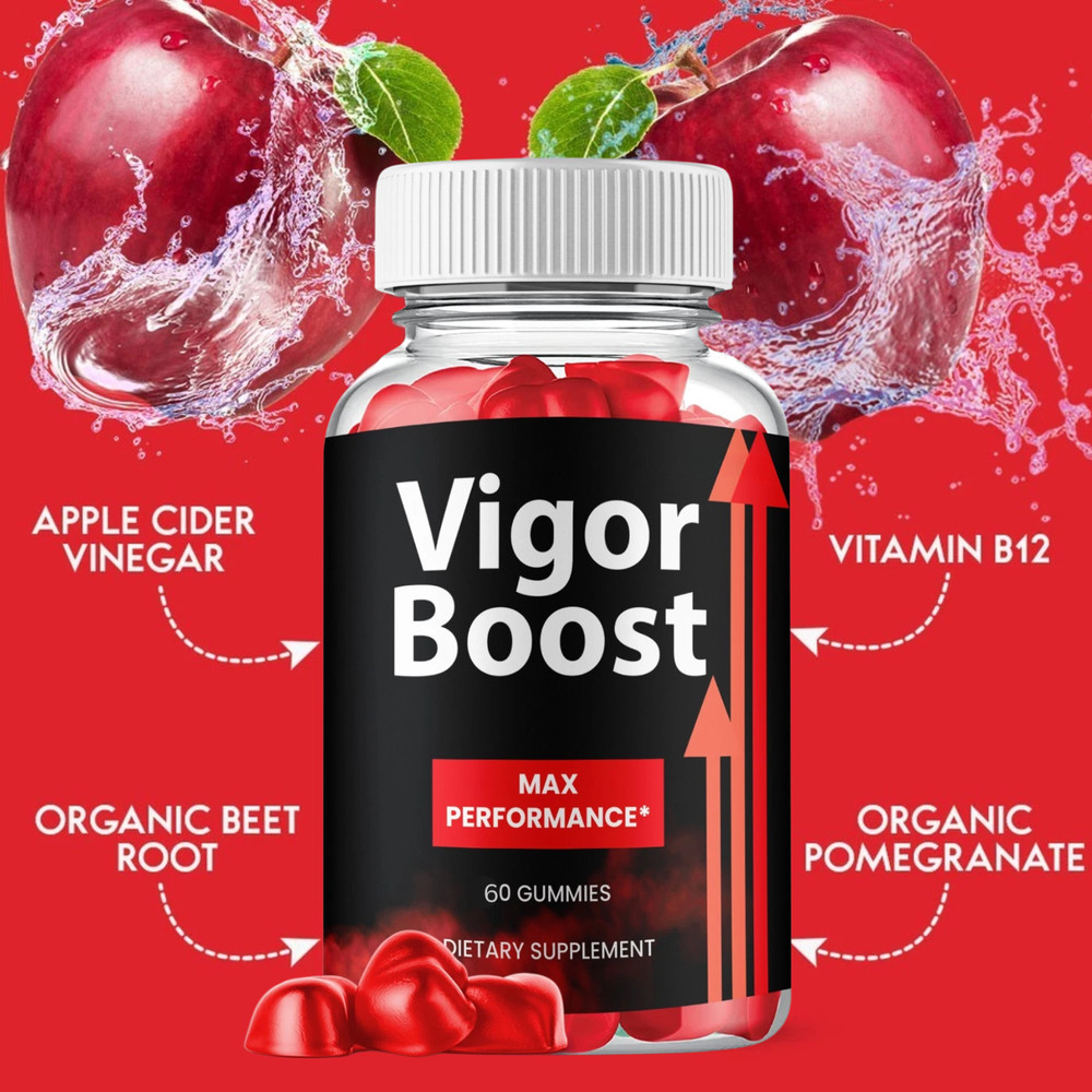 (5 Pack) Vigor Boost Gummies, Max Strength Formula Supplement - 300 Gummies