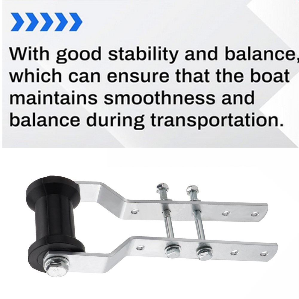 4" Adjustable Tongue Keel Roller Bracket Assembly for 2" Boat Trailer Replace