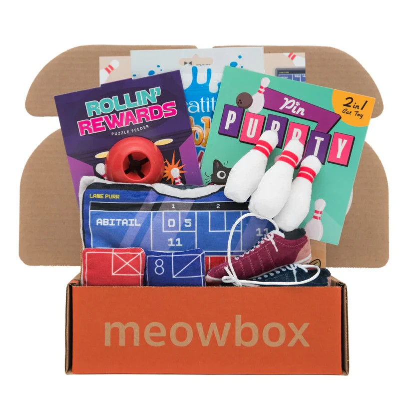 MEOWBOX Kittypin Lanes  Cat Toy Multipack