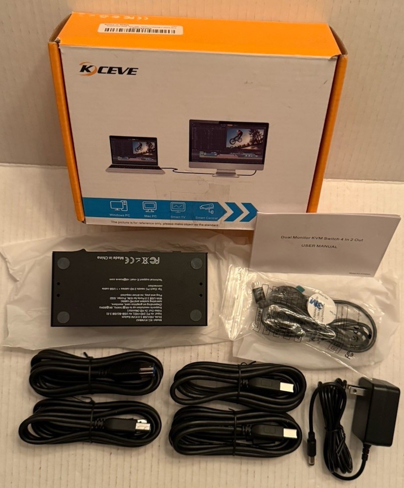 Dual HD USB 3.0 KVM Switch 4x2