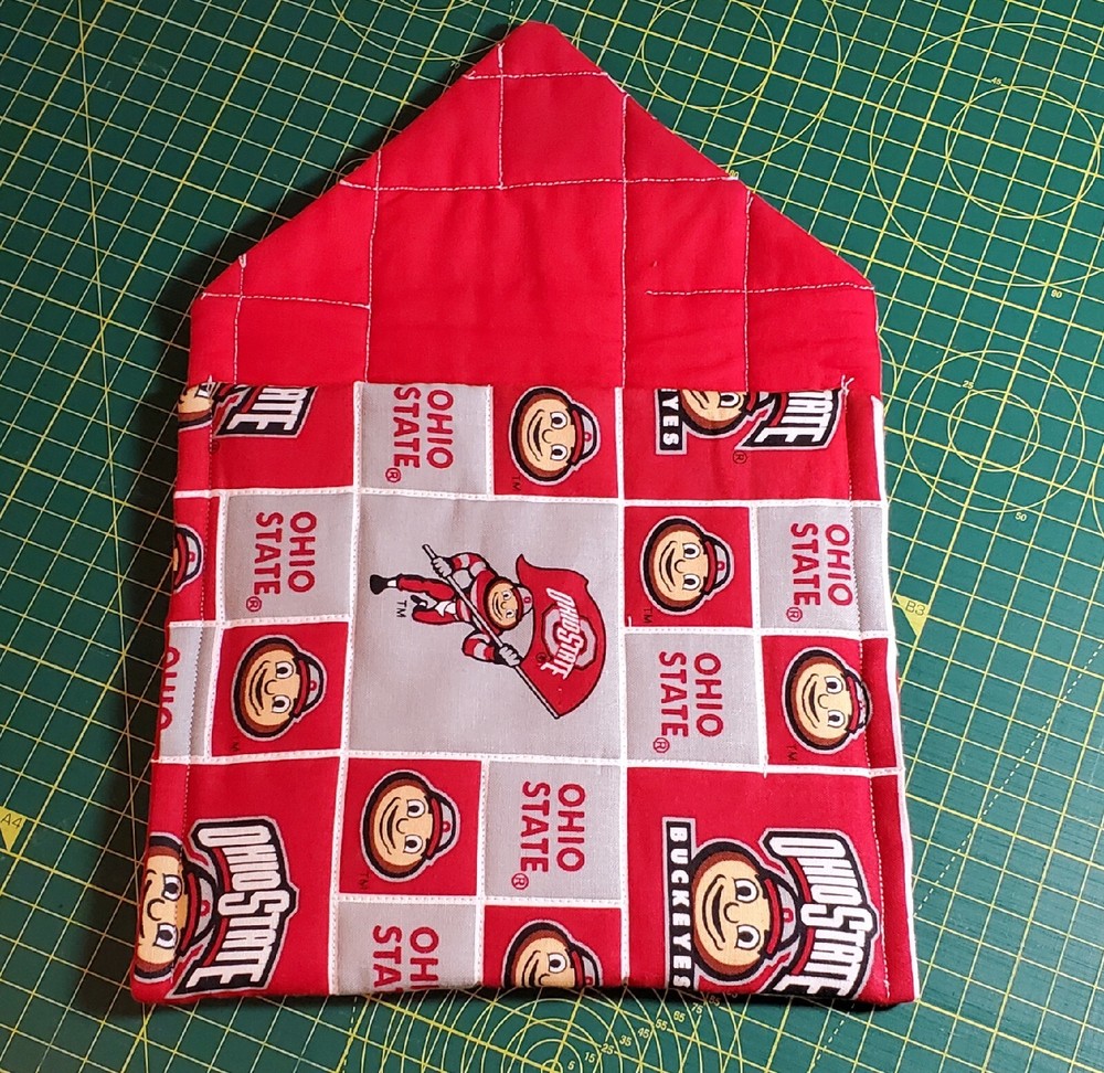 Ohio State Buckeyes Potato/Vegetable Bag Quilted, Microwaveable,Handmade.