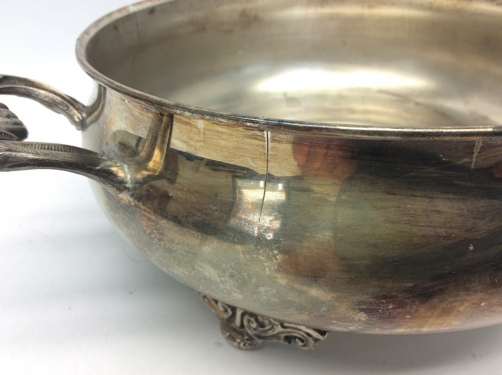 Used Meneses Orfebres Spain Kent Silversmith EP Brass Silverplate Serving Bowls