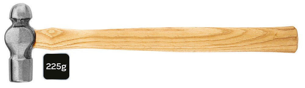 Tinsmith's hammer, walnut handle, 225g