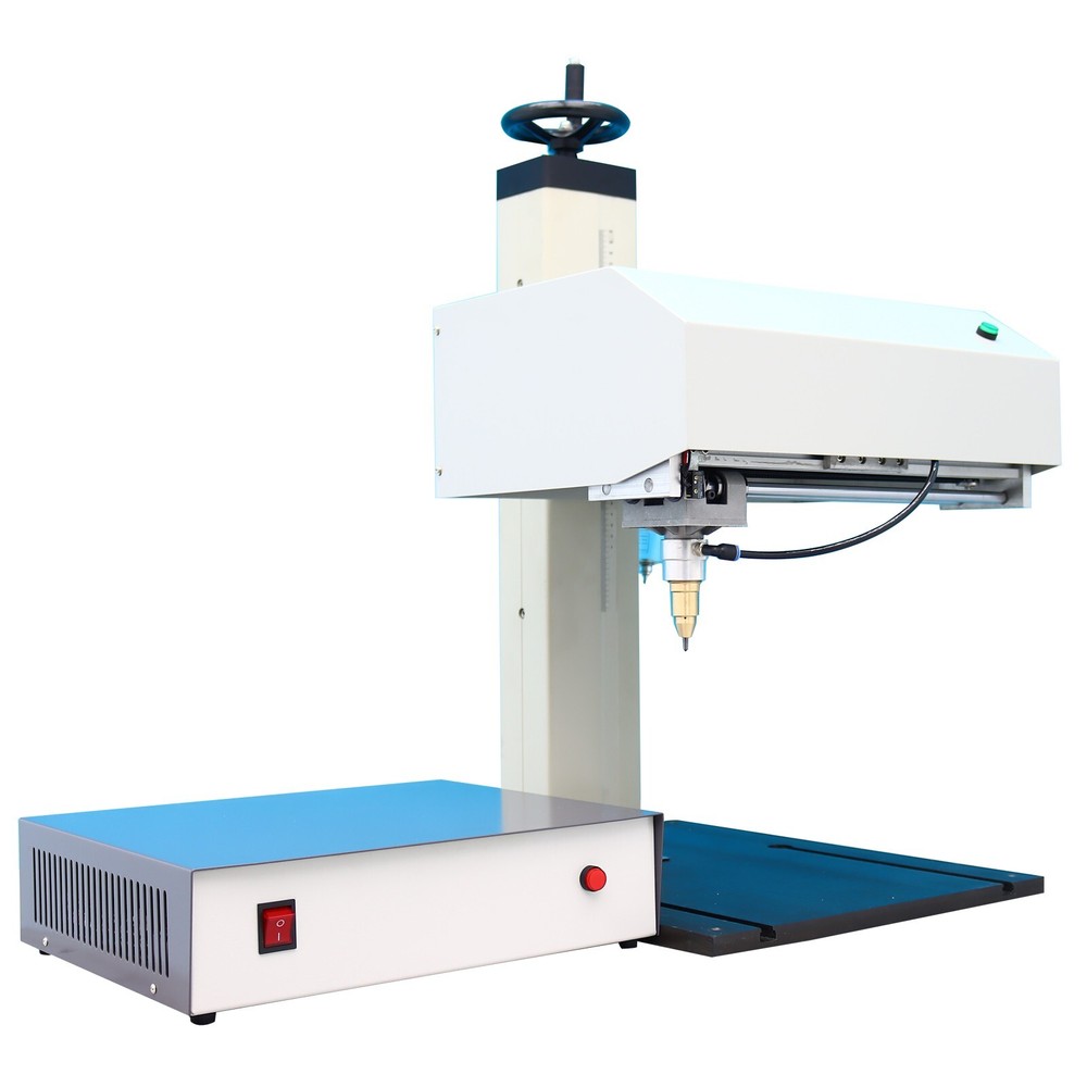 110V Pneumatic Marking Machine Dot Peen for Surface Marking+Extra Rotation Axis