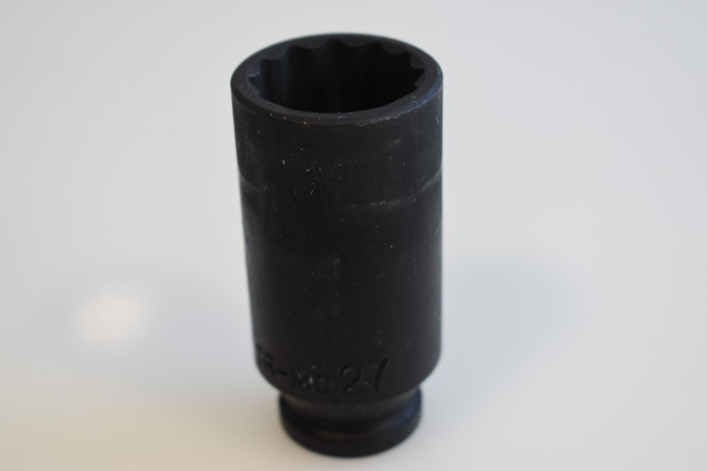 Mac Expert Tools E050023 27mm Metric Deep Impact Socket 1/2" Drive 12 Point