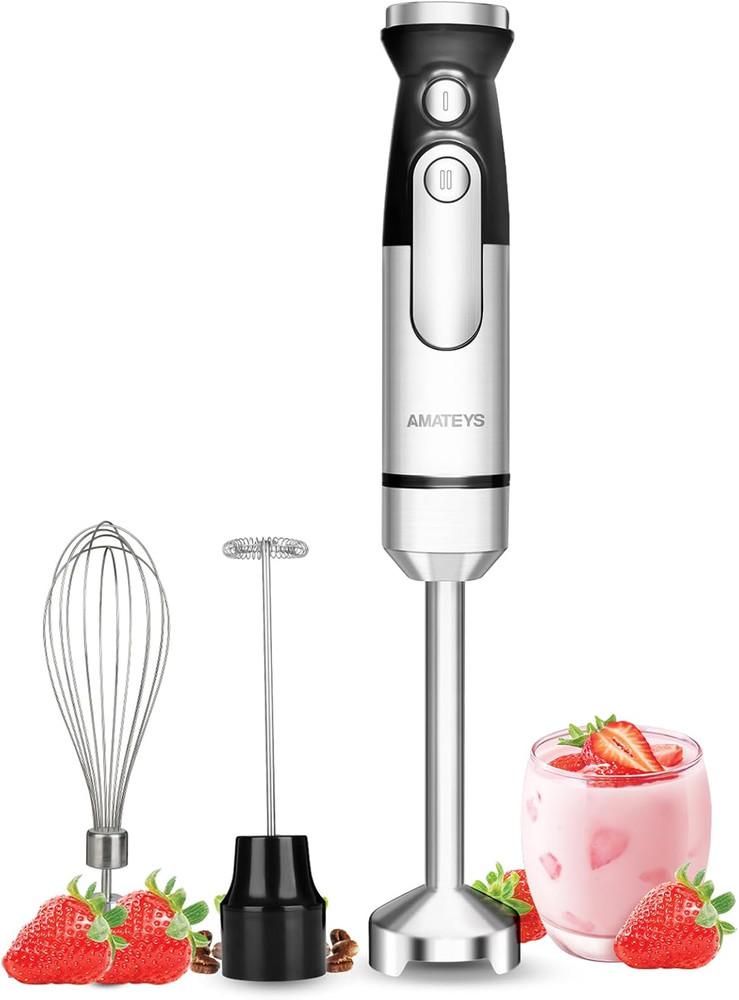 Immersion Blender Handheld,700W Hand Mixer Infinitely Variable Speeds,Multi-Func