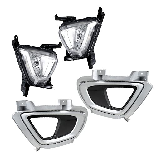 Fog Lights Replacement for Sorento 2016 2017 2018 Clear Lens with Front