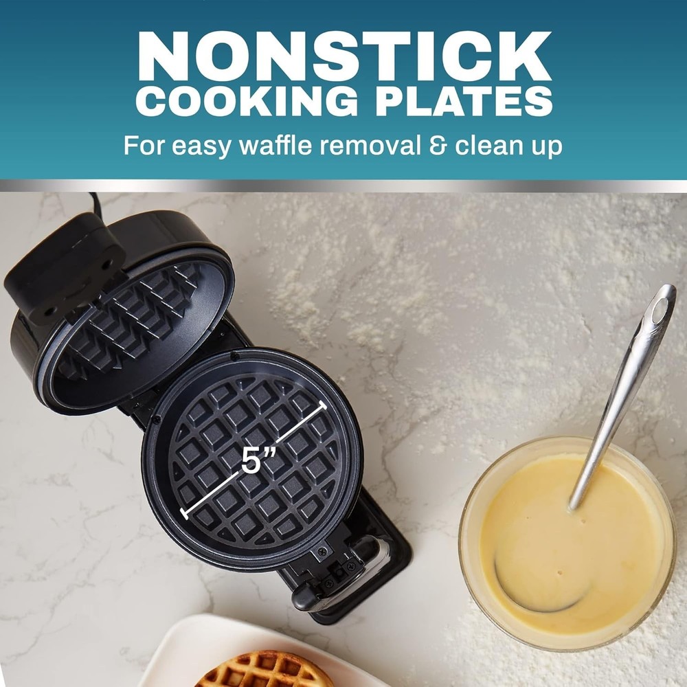 Commercial Hotel Belgian Waffle Maker Iron Rotating Baker Pan Machine