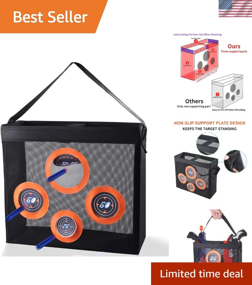 Multi-Functional Target Bag for Shooting Skills - Compatible with Nerf Darts