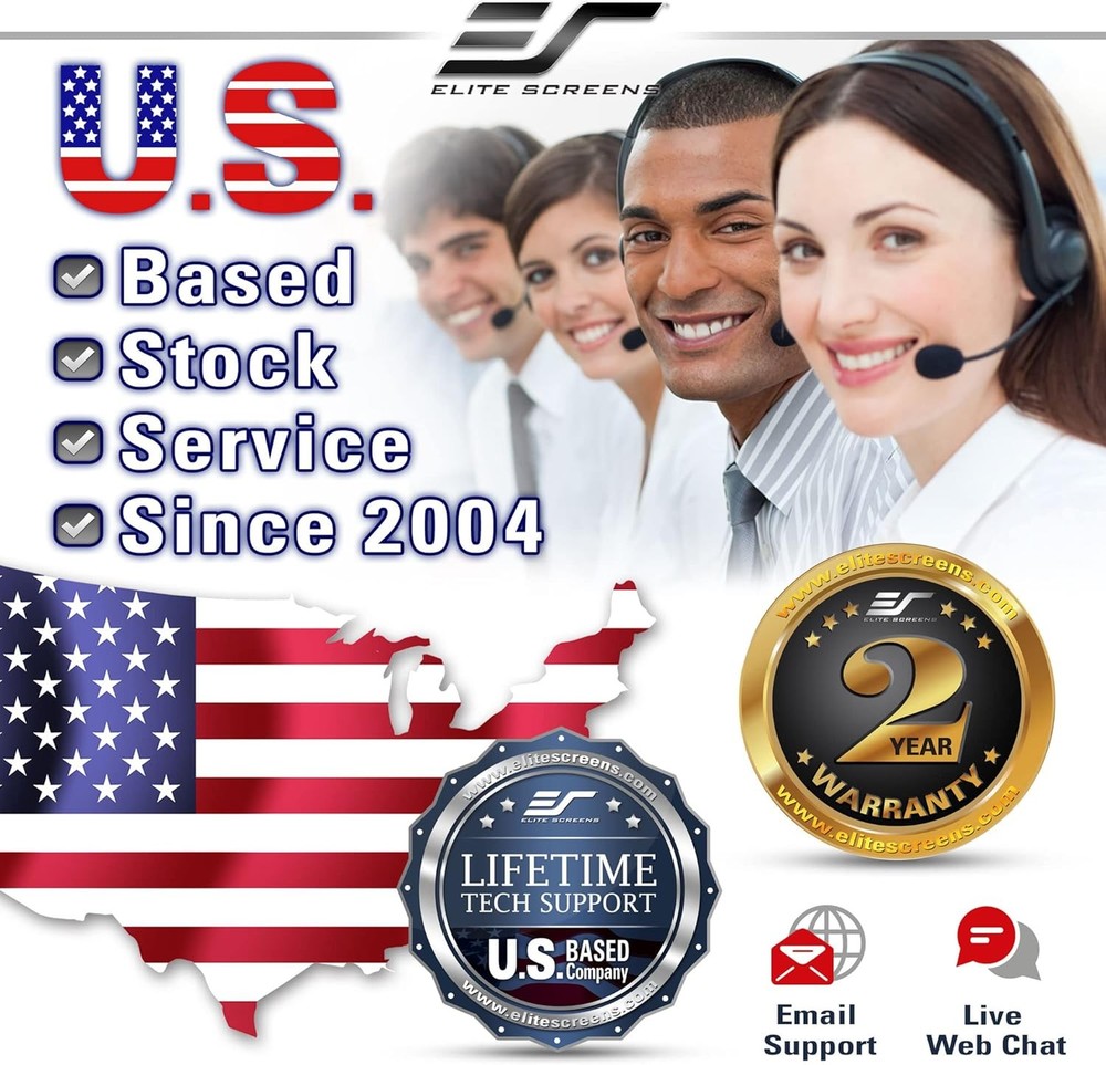 Elite Screens Manual B, 100-INCH Pull Down Projector Screen 100 INCH