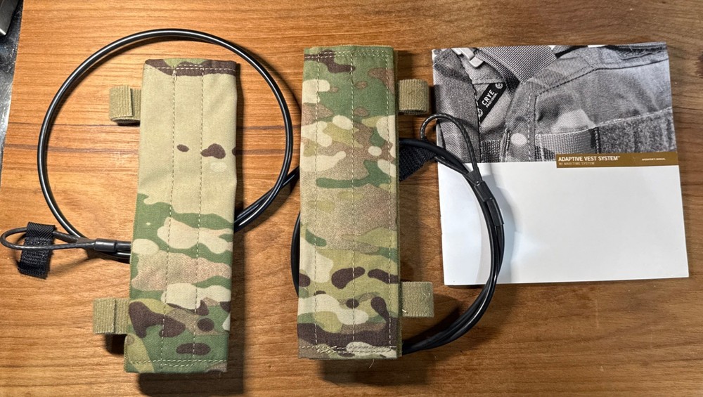 Crye Precision Shoulder Covers and Emergency Doffing Cable Medium
