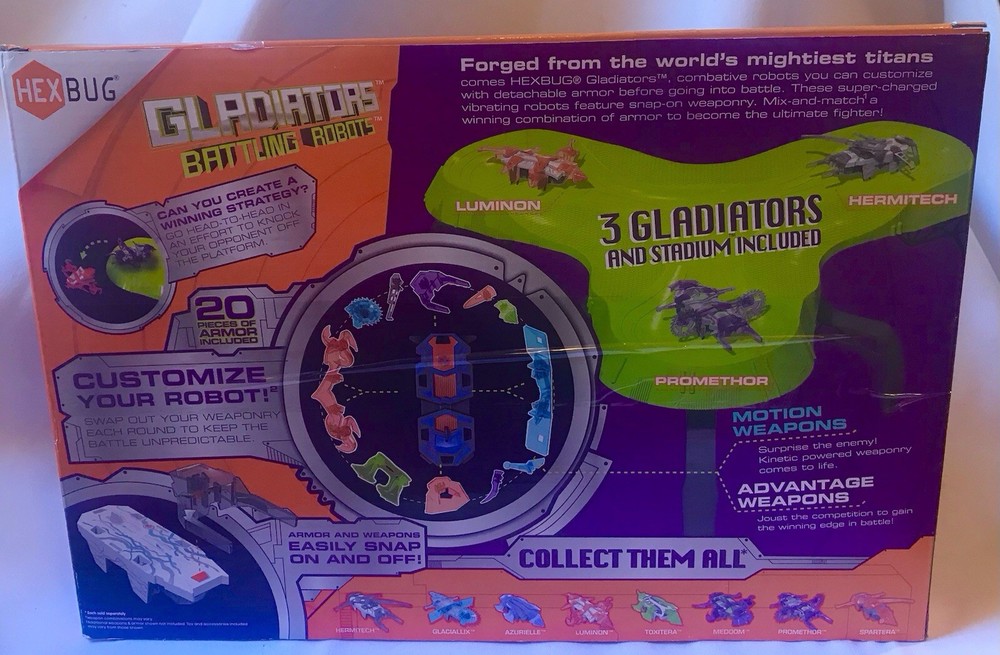 HEXBUG Gladiators Battling Robots Stadium Plus-3- Gladiators BATTLE STRATEGY KIT