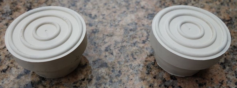 Inground Swimming Pool Male Ladder Rubber Bumpers Universal Set Of 2