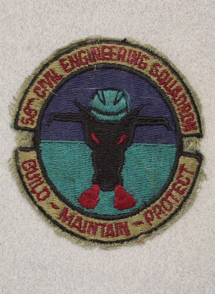 USAF Air Force Patch: 58th Civil Engineering Squadron - subdued 3623