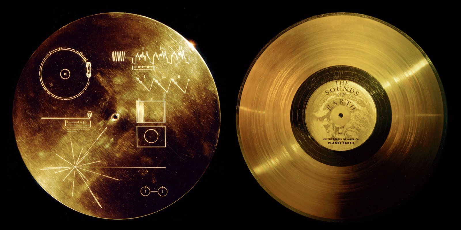 VOYAGER ONE - SOUNDS OF THE EARTH LP RECORD DISPLAY "M4"